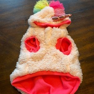 NWOT Dog sweater/jacket Rainbow Unicorn size M
